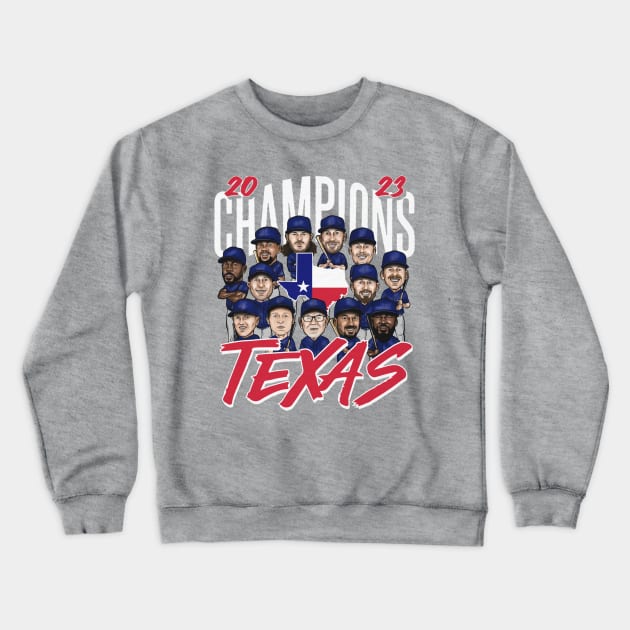 Texas Baseball Champs 2023 Crewneck Sweatshirt by ganisfarhan